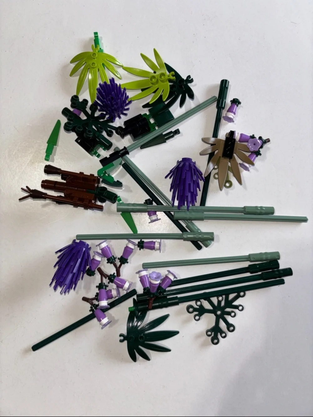 LEGO flowers LEGO Floral Pieces LEGO Plant Bricks Purple Floral Pieces